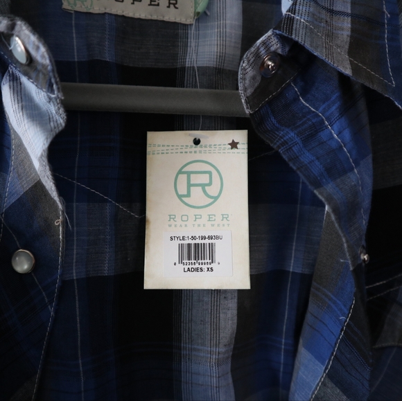 NWT Roper Longsleeve Snap Button Western Shirt - Picture 6 of 16